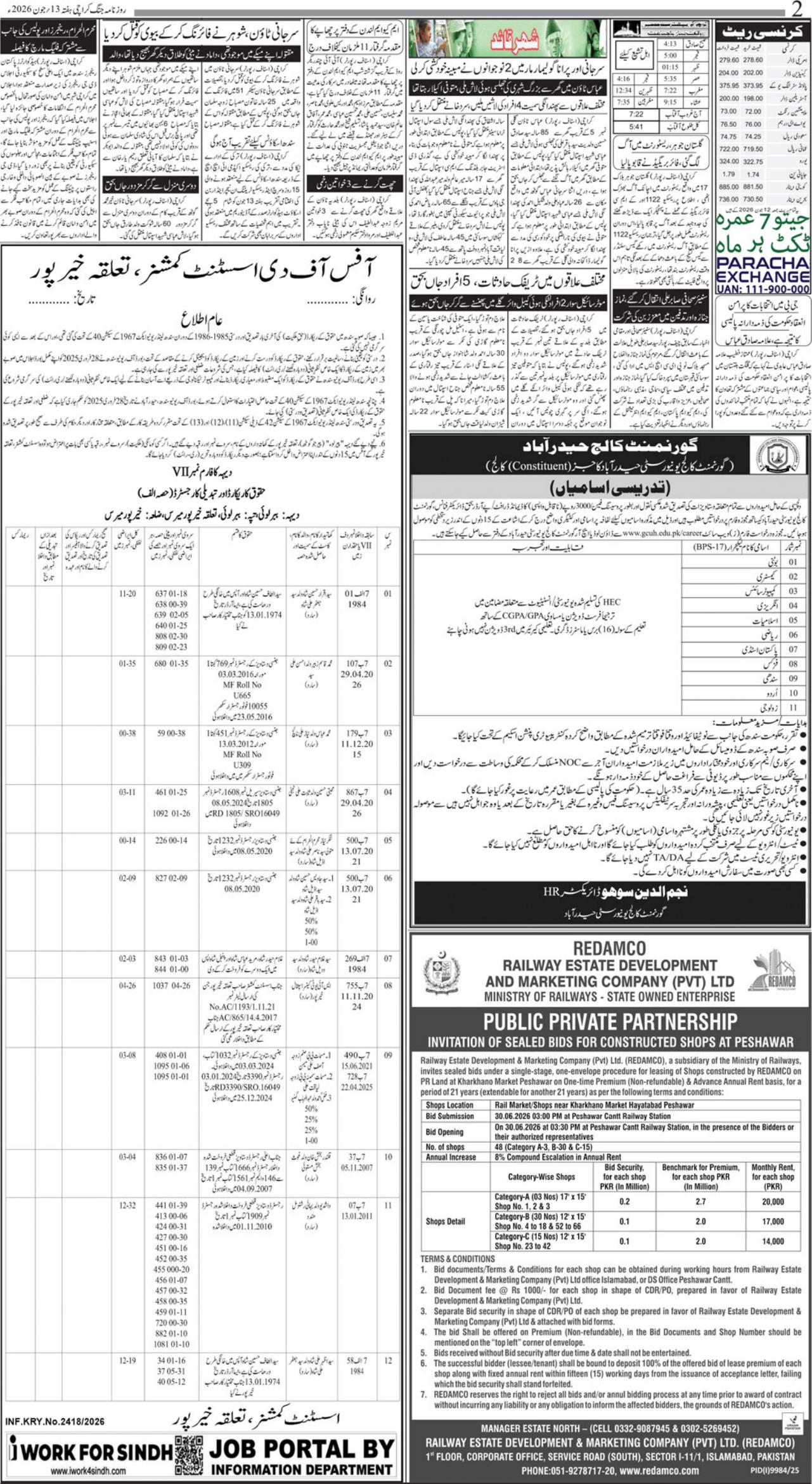 Teaching Vacancies - Government College Hyderabad Jobs 2026