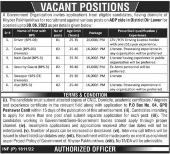 Jobs In government  Organization – Public Sector Organization Jobs 2022 — original advertisement